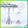 A0201 Round crystal end curtain rods, popular crystal factory curtain rod